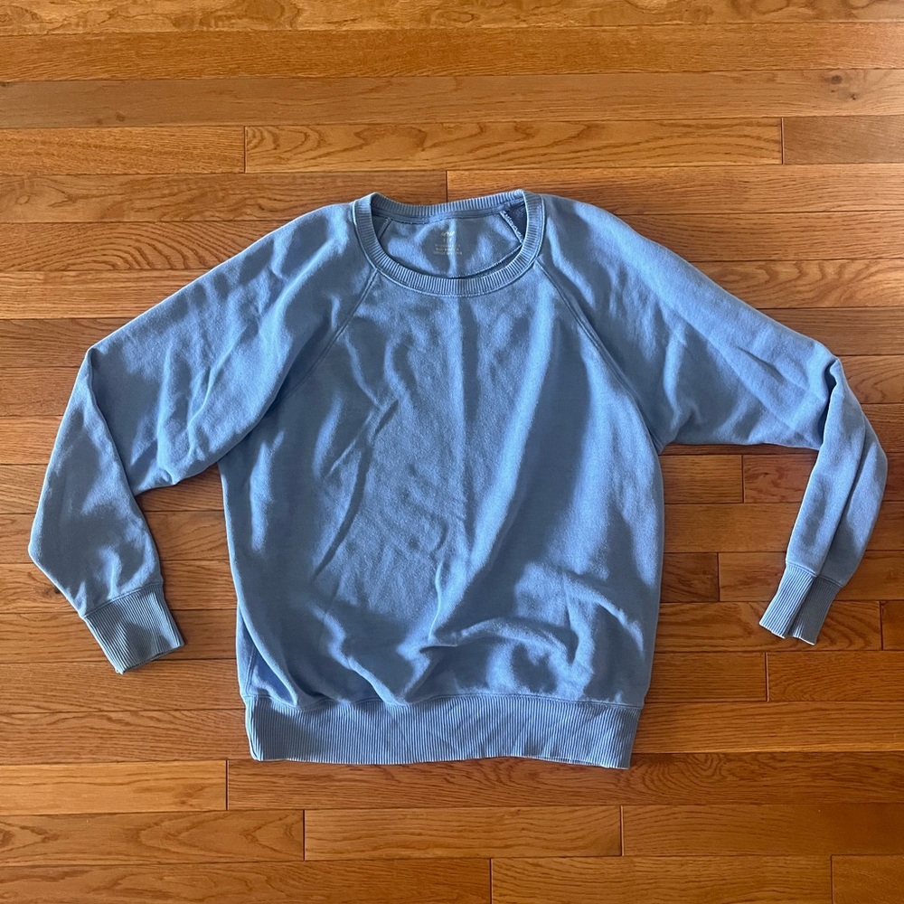 Blue crew neck